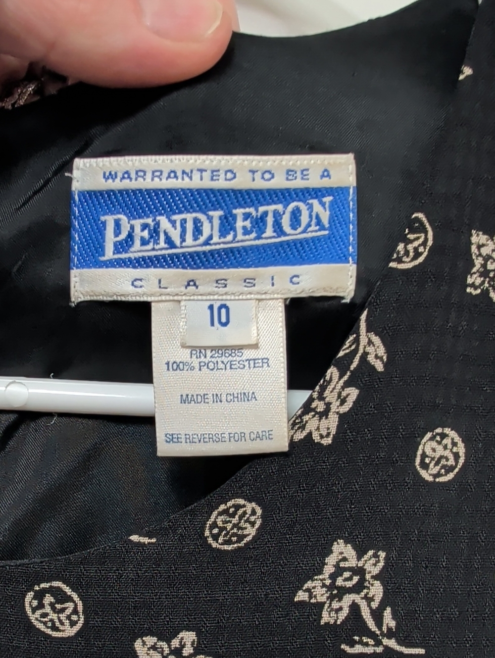 Vintage Pendleton Floral Ditsy Sleeveless Midi Dress Size 10 - Picture 2 of 6